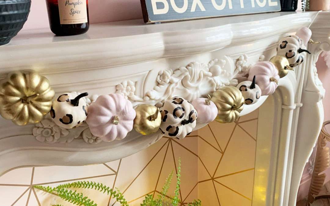 DIY Autumn Pumpkin Garland Decoration